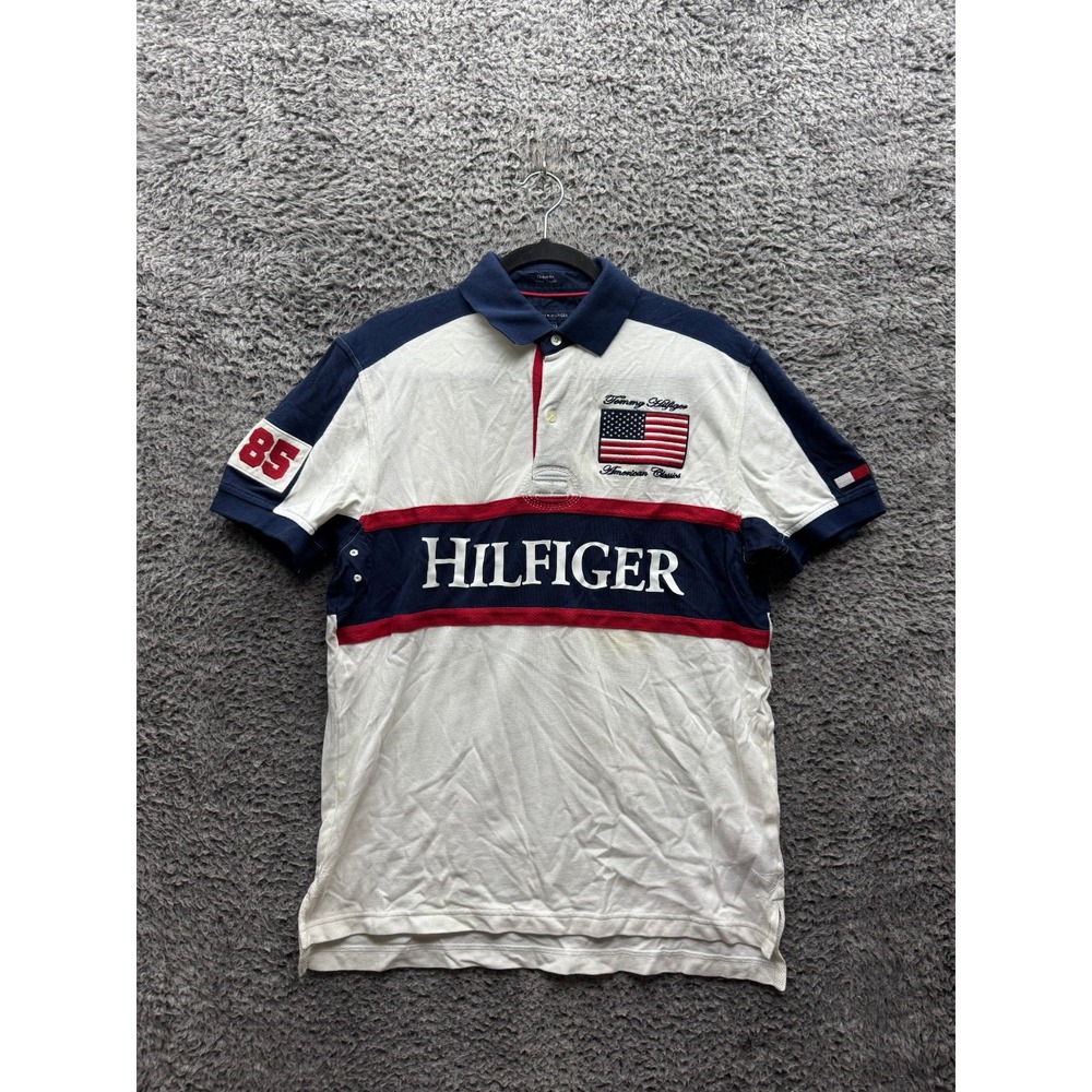 Tommy Hilfiger Custom Fit American Classic Polo Shirt Multicolor Mens Size M
